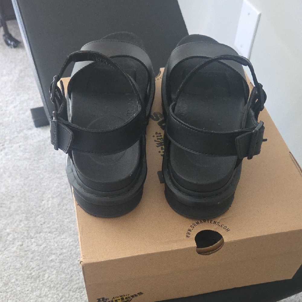 Dr. Martens Black Platform Strappy Sandals - Picture 3 of 3